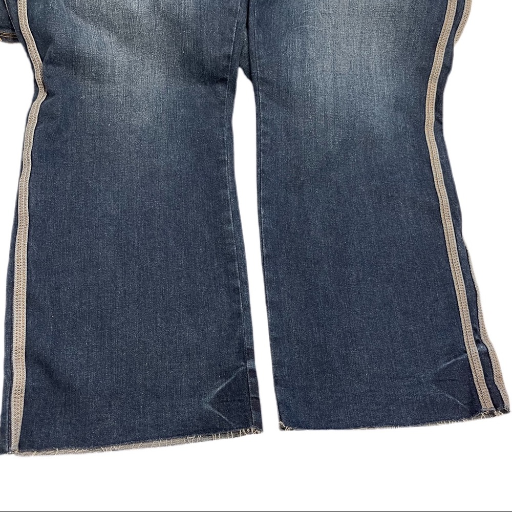 Good American Women’s Good Straight High Rise Stripe 24 Blue - Picture 6 of 14